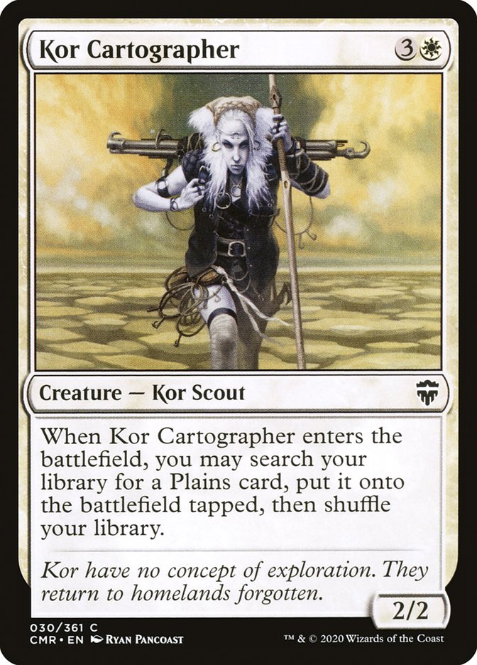 Kor Cartographer [Commander Legends] | Dragon's Lair Comics and Fantasy Houston TX