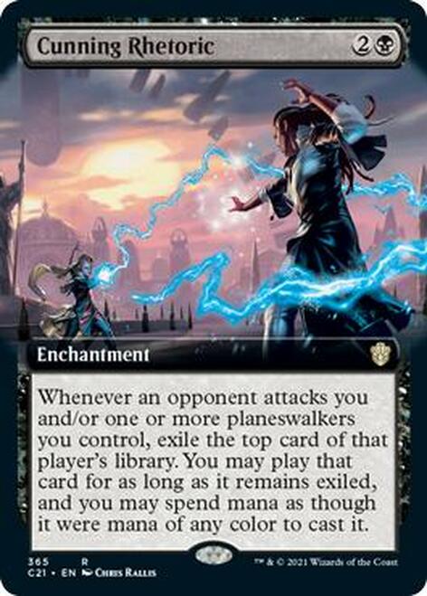 Cunning Rhetoric (Extended Art) [Commander 2021] | Dragon's Lair Comics and Fantasy Houston TX