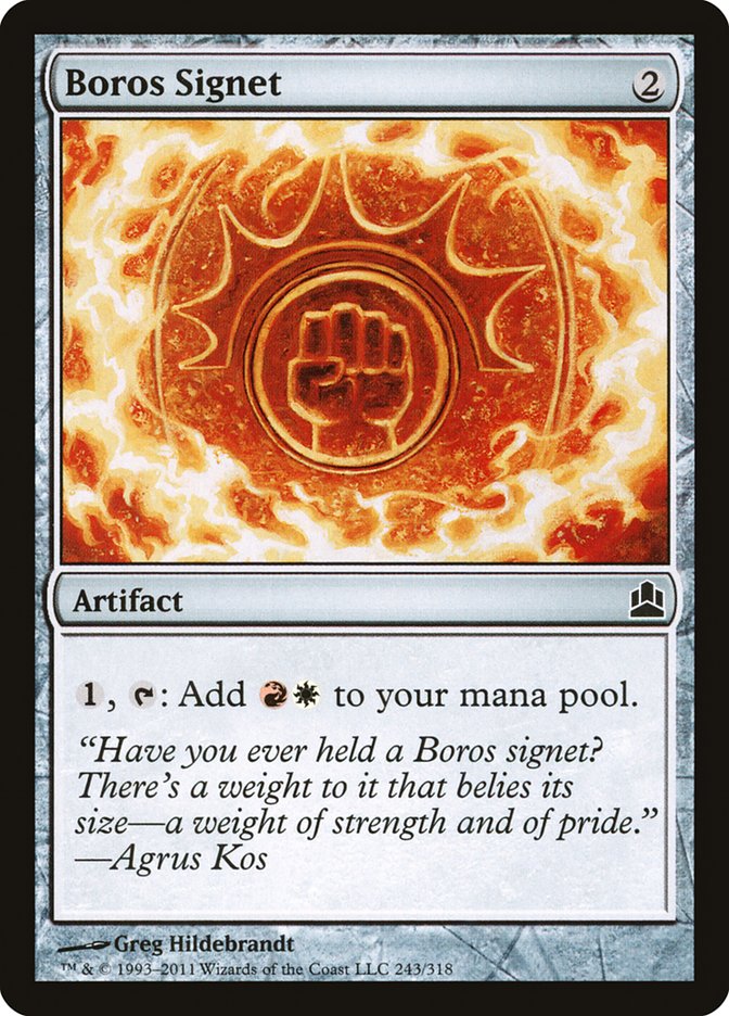 Boros Signet [Commander 2011] | Dragon's Lair Comics and Fantasy Houston TX