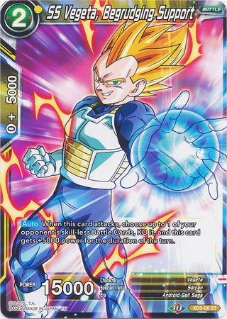 SS Vegeta, Begrudging Support (XD3-06) [The Ultimate Life Form] | Dragon's Lair Comics and Fantasy Houston TX