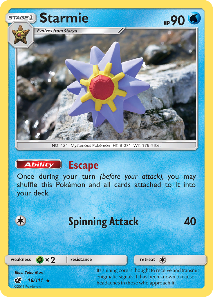 Starmie (16/111) [Sun & Moon: Crimson Invasion] | Dragon's Lair Comics and Fantasy Houston TX