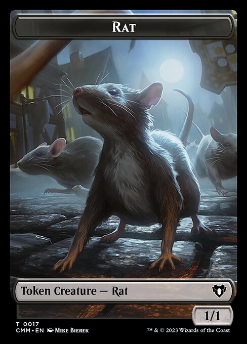 Saproling // Rat Double-Sided Token [Commander Masters Tokens] | Dragon's Lair Comics and Fantasy Houston TX