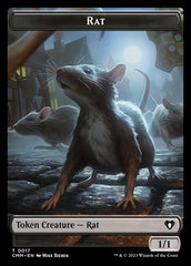 Saproling // Rat Double-Sided Token [Commander Masters Tokens] | Dragon's Lair Comics and Fantasy Houston TX