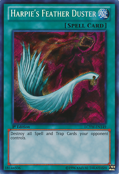Harpie's Feather Duster [LCYW-EN149] Secret Rare | Dragon's Lair Comics and Fantasy Houston TX