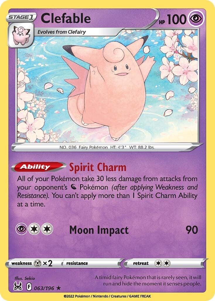 Clefable (063/196) [Sword & Shield: Lost Origin] | Dragon's Lair Comics and Fantasy Houston TX