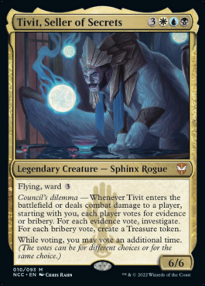 Tivit, Seller of Secrets [Streets of New Capenna Commander] | Dragon's Lair Comics and Fantasy Houston TX