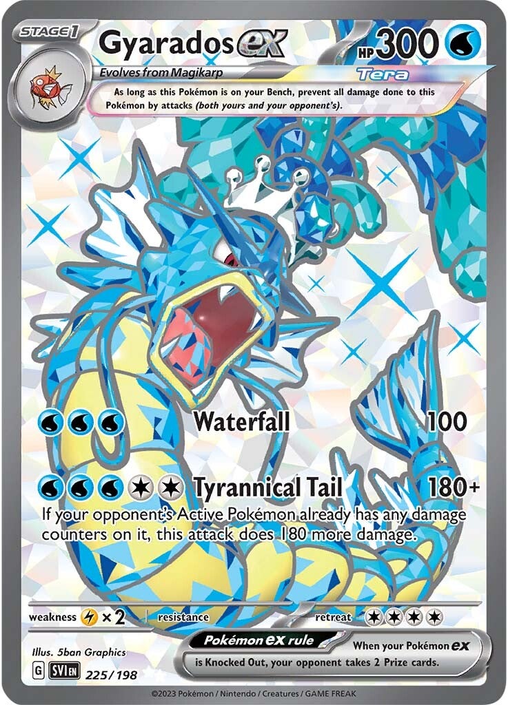 Gyarados ex (225/198) [Scarlet & Violet: Base Set] | Dragon's Lair Comics and Fantasy Houston TX