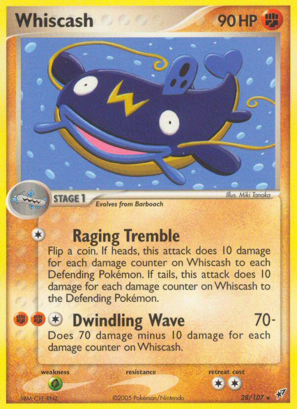 Whiscash (28/107) [EX: Deoxys] | Dragon's Lair Comics and Fantasy Houston TX