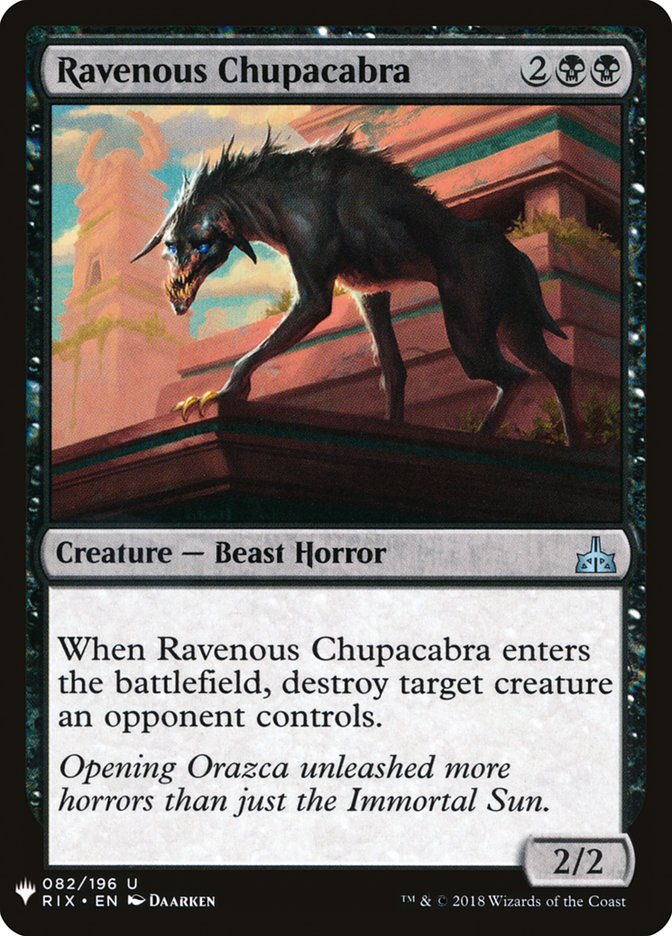 Ravenous Chupacabra [Mystery Booster] | Dragon's Lair Comics and Fantasy Houston TX