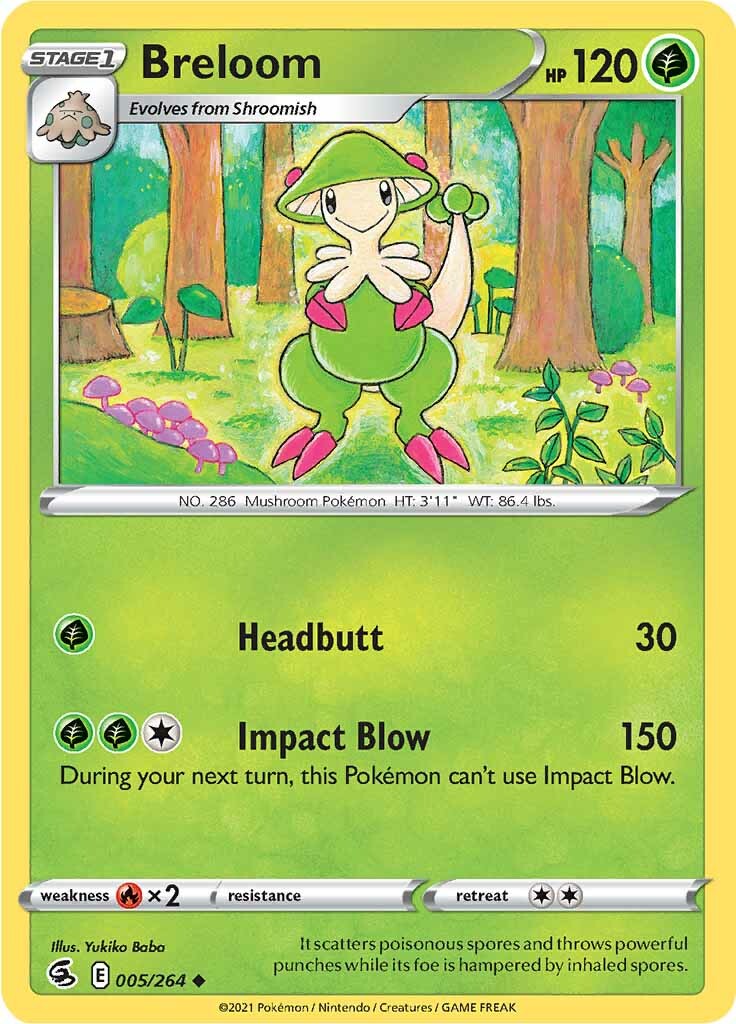 Breloom (005/264) [Sword & Shield: Fusion Strike] | Dragon's Lair Comics and Fantasy Houston TX
