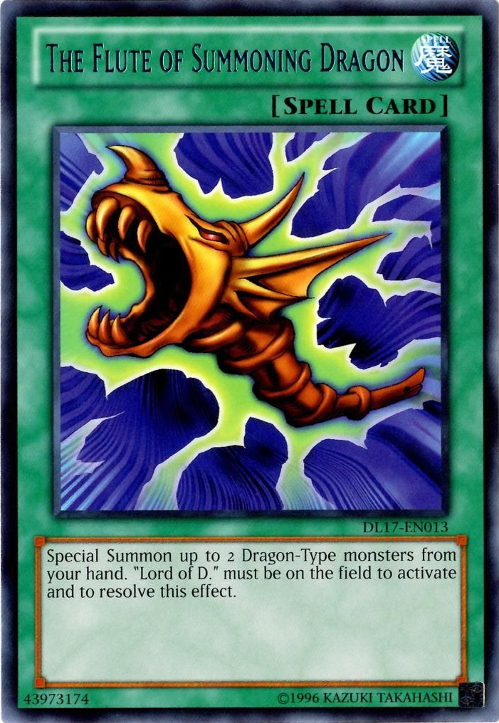 The Flute of Summoning Dragon (Blue) [DL17-EN013] Rare | Dragon's Lair Comics and Fantasy Houston TX
