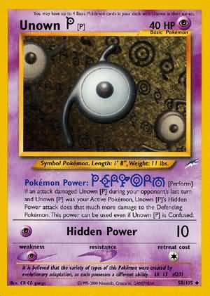 Unown [P] (58/105) [Neo Destiny Unlimited] | Dragon's Lair Comics and Fantasy Houston TX