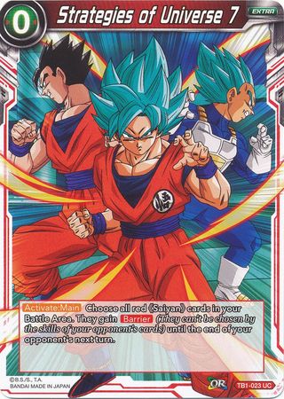 Strategies of Universe 7 (TB1-023) [The Tournament of Power] | Dragon's Lair Comics and Fantasy Houston TX