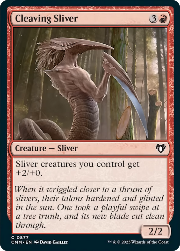 Cleaving Sliver [Commander Masters] | Dragon's Lair Comics and Fantasy Houston TX
