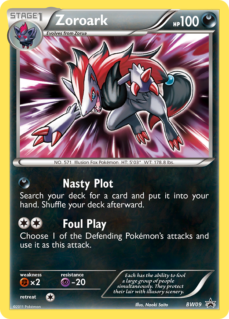 Zoroark (BW09) [Black & White: Black Star Promos] | Dragon's Lair Comics and Fantasy Houston TX