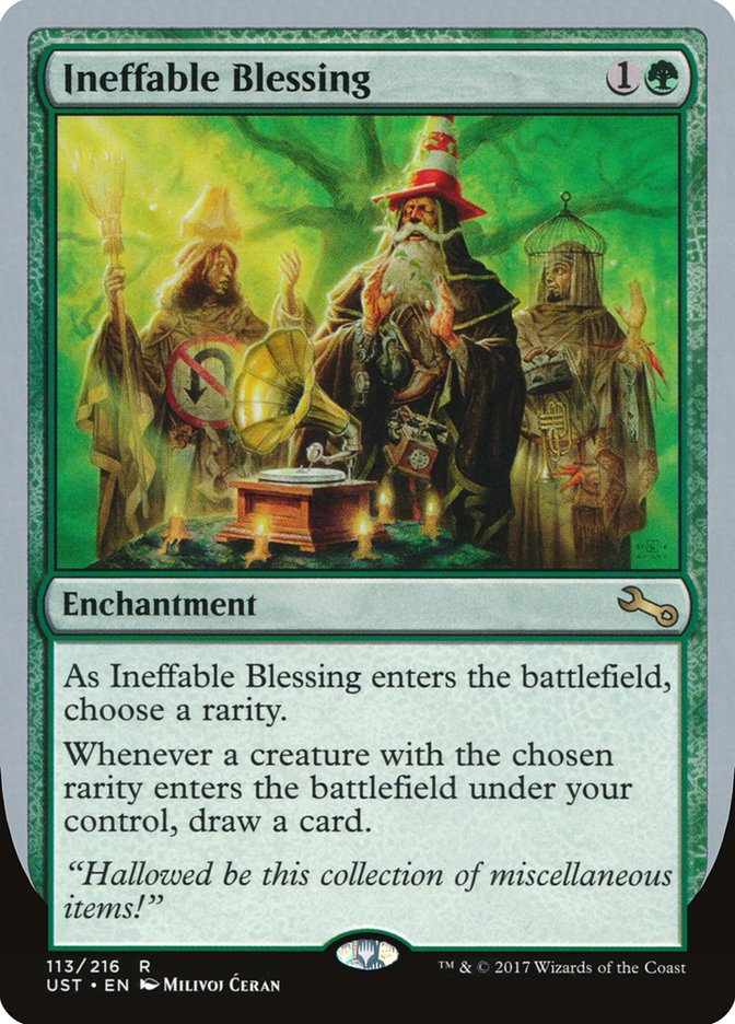 Ineffable Blessing ("choose a rarity") [Unstable] | Dragon's Lair Comics and Fantasy Houston TX