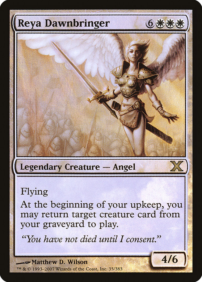 Reya Dawnbringer (Premium Foil) [Tenth Edition] | Dragon's Lair Comics and Fantasy Houston TX