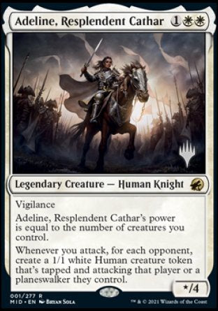 Adeline, Resplendent Cathar (Promo Pack) [Innistrad: Midnight Hunt Promos] | Dragon's Lair Comics and Fantasy Houston TX