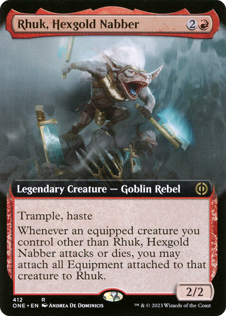 Rhuk, Hexgold Nabber (Extended Art) [Phyrexia: All Will Be One] | Dragon's Lair Comics and Fantasy Houston TX
