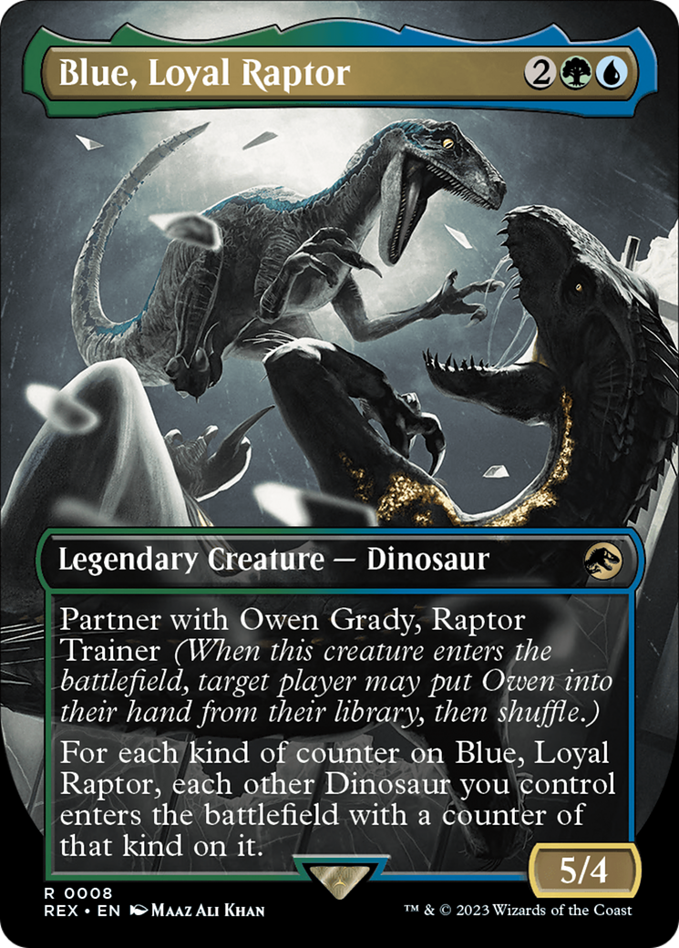 Blue, Loyal Raptor (Borderless) [Jurassic World Collection] | Dragon's Lair Comics and Fantasy Houston TX