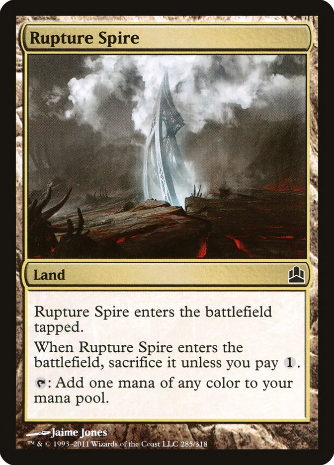 Rupture Spire [Commander 2011] | Dragon's Lair Comics and Fantasy Houston TX