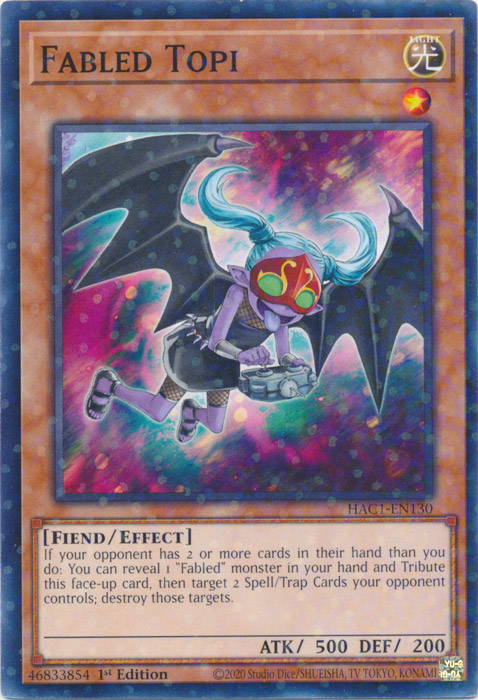 Fabled Topi (Duel Terminal) [HAC1-EN130] Common | Dragon's Lair Comics and Fantasy Houston TX