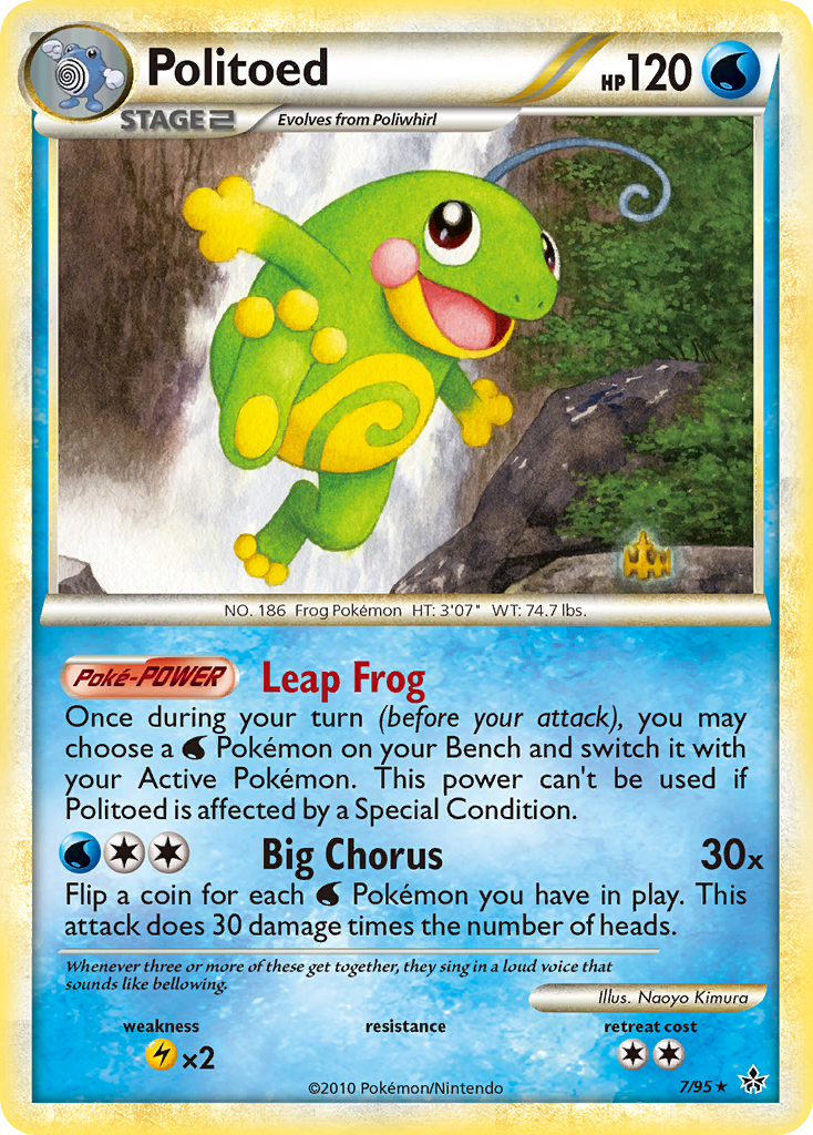 Politoed (7/95) [HeartGold & SoulSilver: Unleashed] | Dragon's Lair Comics and Fantasy Houston TX