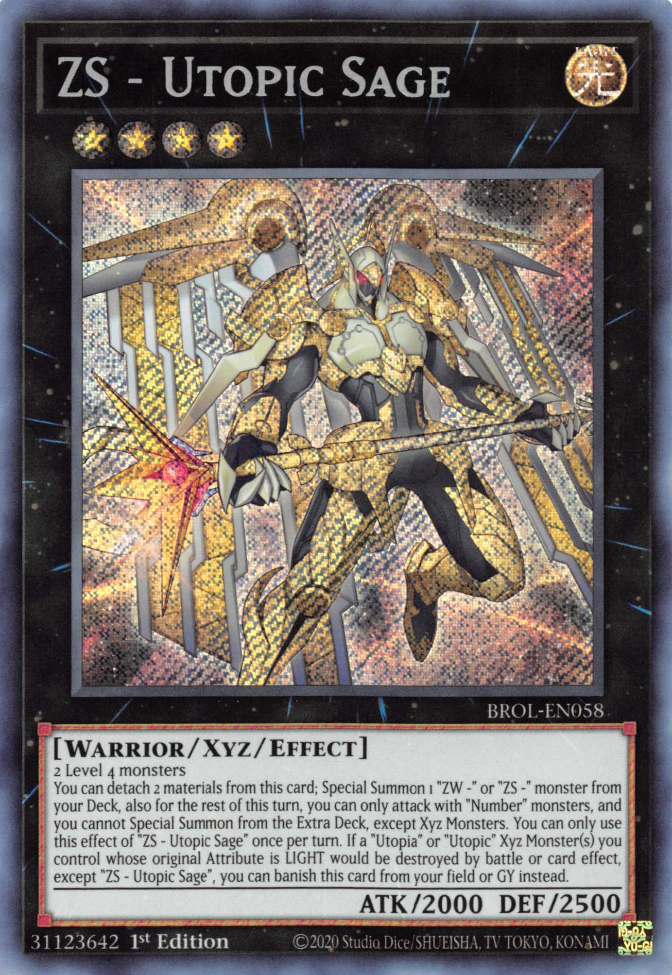 ZS - Utopic Sage [BROL-EN058] Secret Rare | Dragon's Lair Comics and Fantasy Houston TX