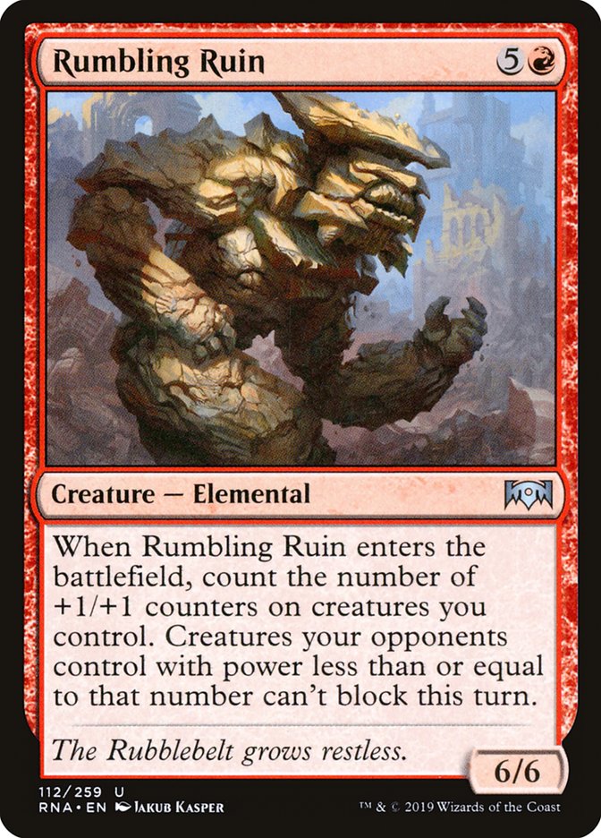 Rumbling Ruin [Ravnica Allegiance] | Dragon's Lair Comics and Fantasy Houston TX