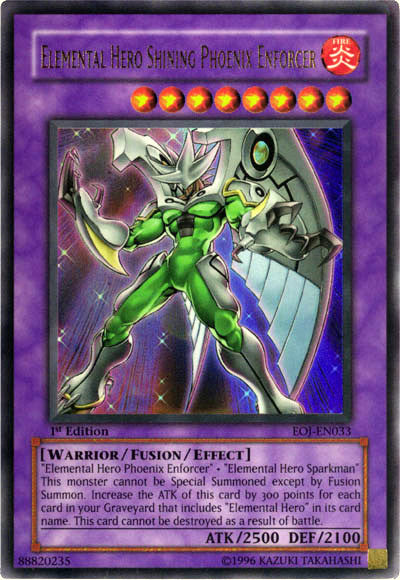 Elemental Hero Shining Phoenix Enforcer [EOJ-EN033] Ultra Rare | Dragon's Lair Comics and Fantasy Houston TX