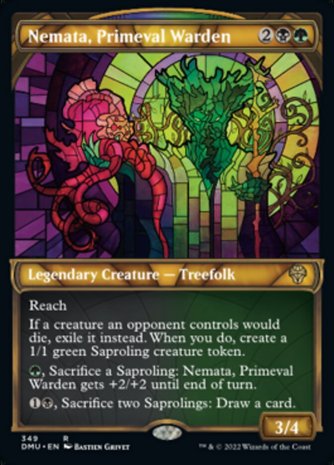 Nemata, Primeval Warden (Showcase Textured) [Dominaria United] | Dragon's Lair Comics and Fantasy Houston TX