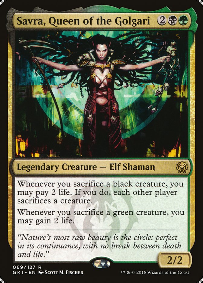 Savra, Queen of the Golgari [Guilds of Ravnica Guild Kit] | Dragon's Lair Comics and Fantasy Houston TX