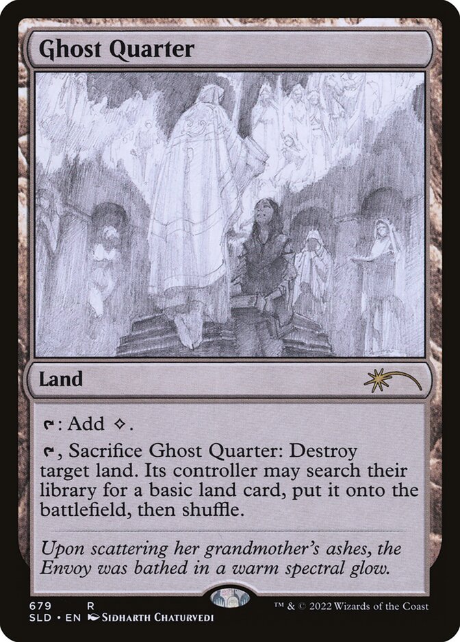 Ghost Quarter (Sketch) [Secret Lair Drop Promos] | Dragon's Lair Comics and Fantasy Houston TX