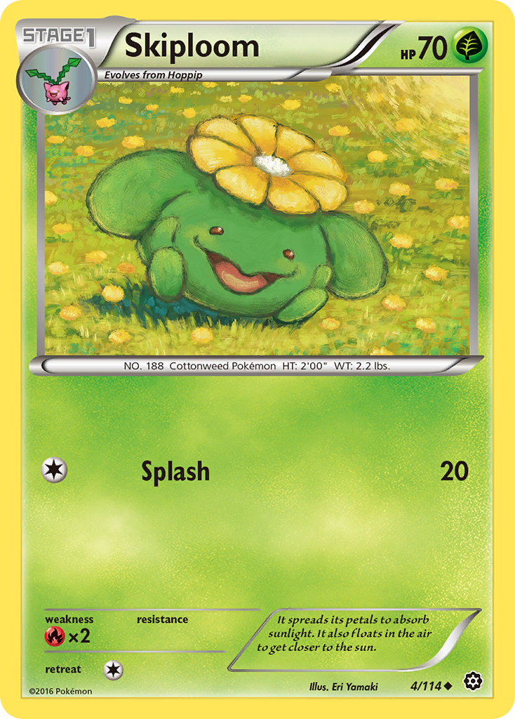 Skiploom (4/114) [XY: Steam Siege] | Dragon's Lair Comics and Fantasy Houston TX