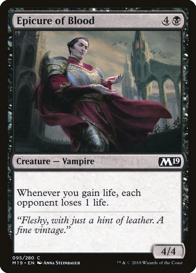 Epicure of Blood [Core Set 2019] | Dragon's Lair Comics and Fantasy Houston TX