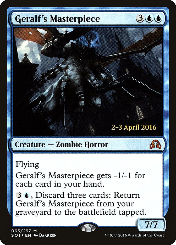 Geralf's Masterpiece [Shadows over Innistrad Prerelease Promos] | Dragon's Lair Comics and Fantasy Houston TX