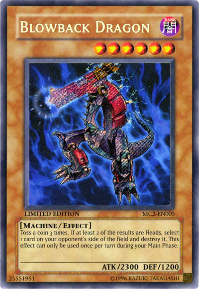 Blowback Dragon [MC2-EN005] Secret Rare | Dragon's Lair Comics and Fantasy Houston TX