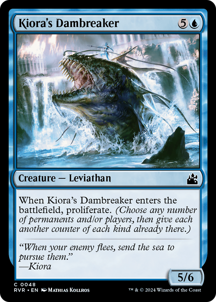 Kiora's Dambreaker [Ravnica Remastered] | Dragon's Lair Comics and Fantasy Houston TX