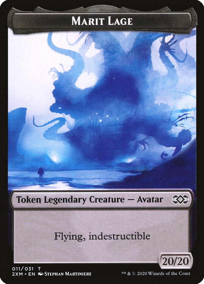 Marit Lage Token [Double Masters Tokens] | Dragon's Lair Comics and Fantasy Houston TX