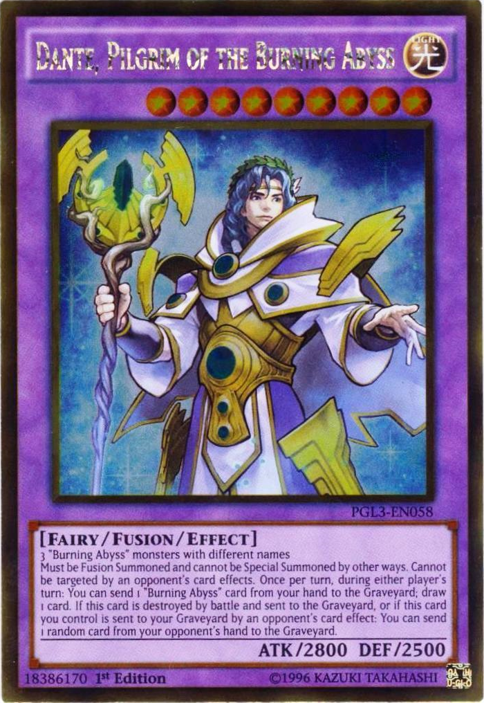 Dante, Pilgrim of the Burning Abyss [PGL3-EN058] Gold Rare | Dragon's Lair Comics and Fantasy Houston TX