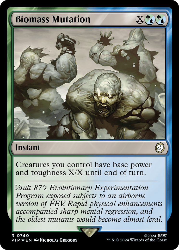 Biomass Mutation (Surge Foil) [Fallout] | Dragon's Lair Comics and Fantasy Houston TX