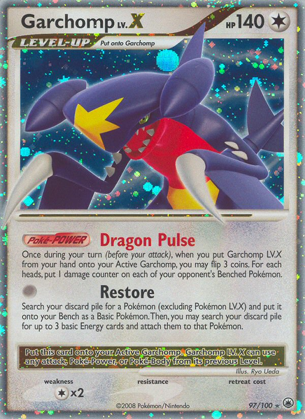 Garchomp LV.X (97/100) [Diamond & Pearl: Majestic Dawn] | Dragon's Lair Comics and Fantasy Houston TX