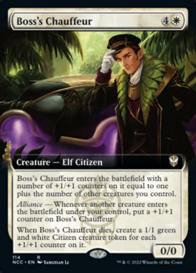 Boss's Chauffeur (Extended Art) [Streets of New Capenna Commander] | Dragon's Lair Comics and Fantasy Houston TX