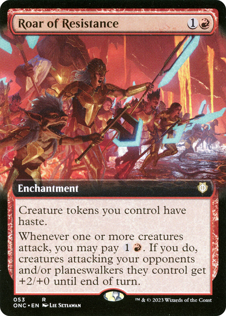 Roar of Resistance (Extended Art) [Phyrexia: All Will Be One Commander] | Odin's Place