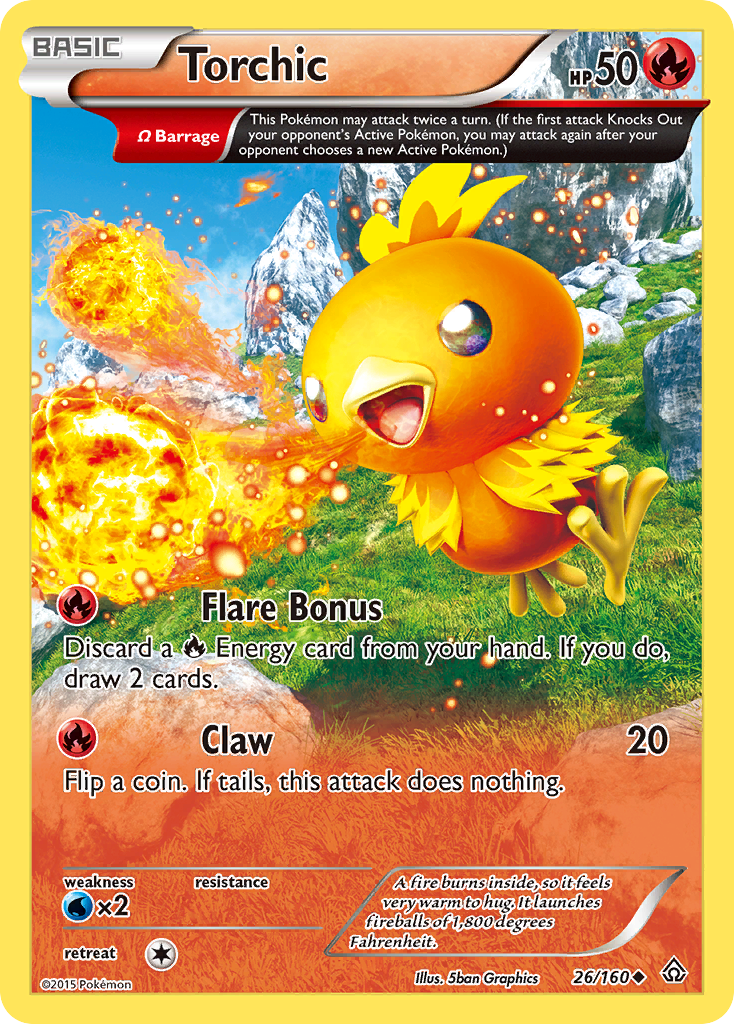 Torchic (26/160) [XY: Primal Clash] | Dragon's Lair Comics and Fantasy Houston TX