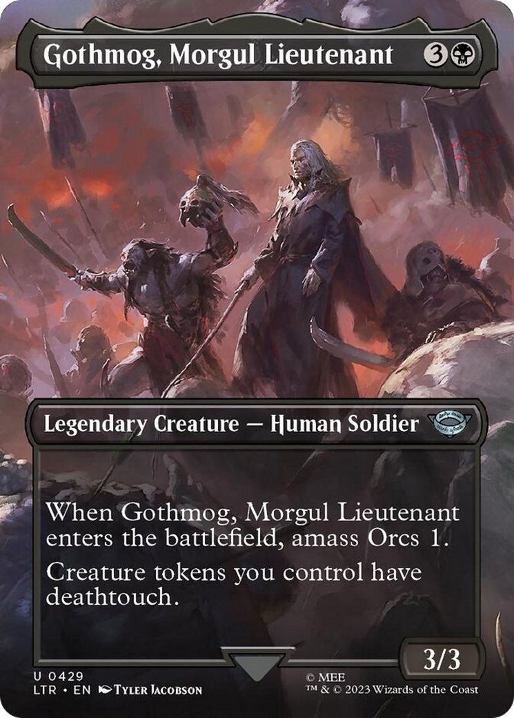 Gothmog, Morgul Lieutenant (Borderless Alternate Art) [The Lord of the Rings: Tales of Middle-Earth] | Dragon's Lair Comics and Fantasy Houston TX