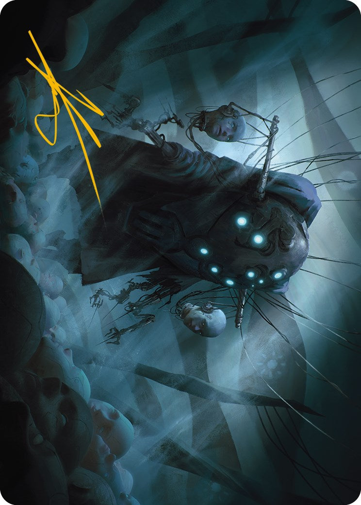 Meldweb Curator Art Card (Gold-Stamped Signature) [Phyrexia: All Will Be One Art Series] | Dragon's Lair Comics and Fantasy Houston TX