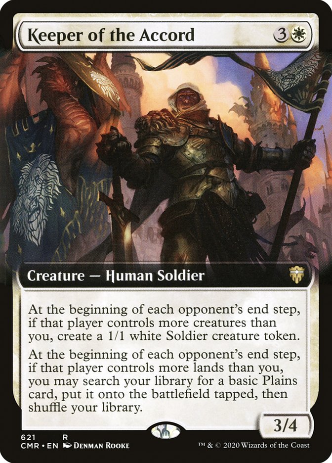 Keeper of the Accord (Extended Art) [Commander Legends] | Dragon's Lair Comics and Fantasy Houston TX