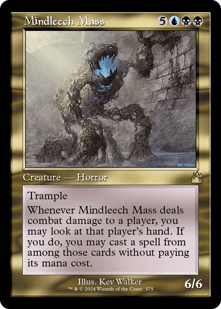 Mindleech Mass (Retro Frame) [Ravnica Remastered] | Dragon's Lair Comics and Fantasy Houston TX