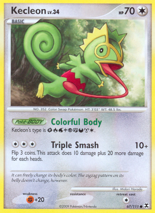 Kecleon (67/111) [Platinum: Rising Rivals] | Dragon's Lair Comics and Fantasy Houston TX